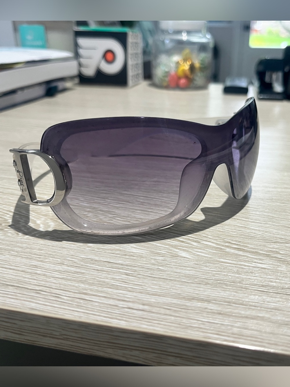 Authentic Dior Vintage Women's Airspeed 2 Sunglasses - color is Auloo